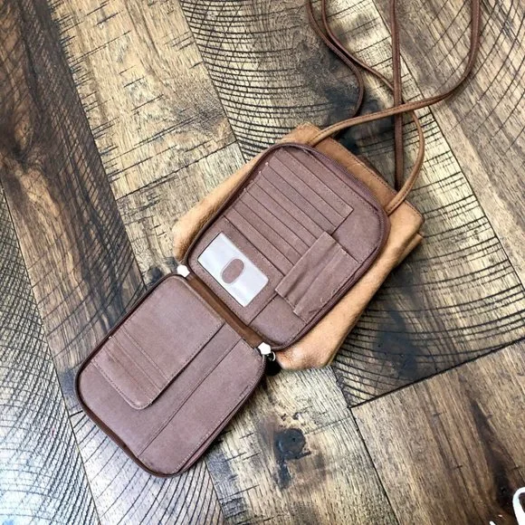 VINTAGE leather small bucket zipper saddle bag - Picture 4 of 6